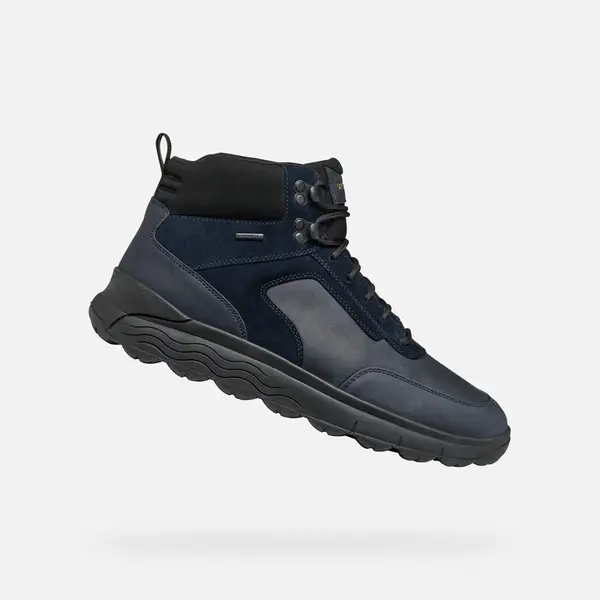 Dark blue men's ankle shoes Geox Spherica 4X4 ABX - Men