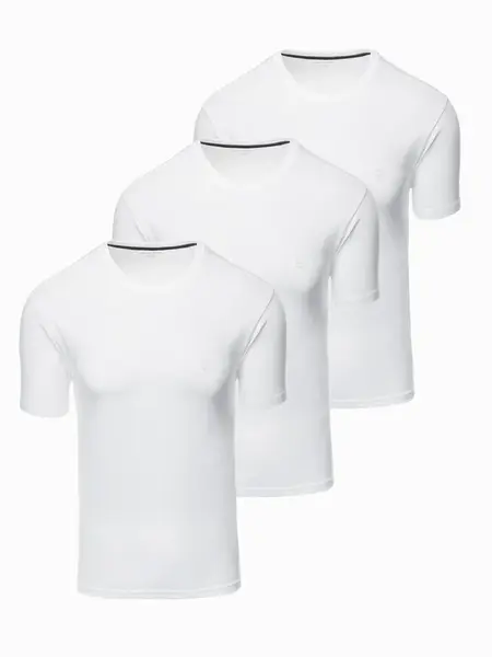 Ombre Set of men's t-shirts with round neckline