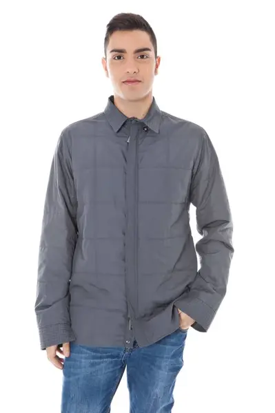 Pánska športová bunda Calvin Klein sivá