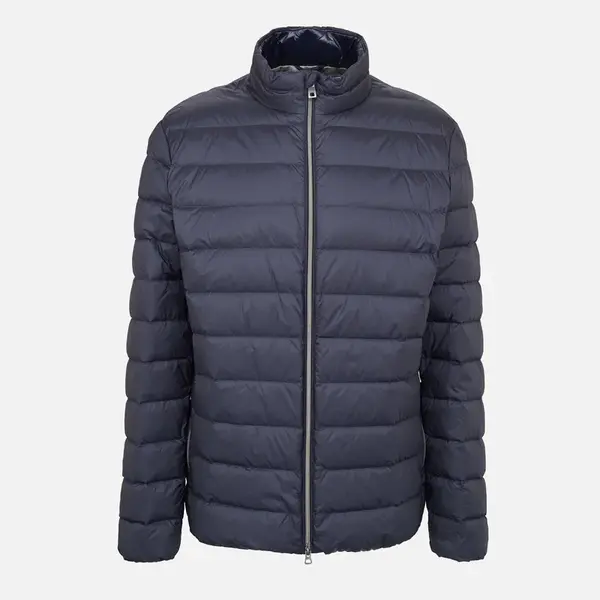 Men's Dark Blue Quilted Jacket Geox Dereck - Mens