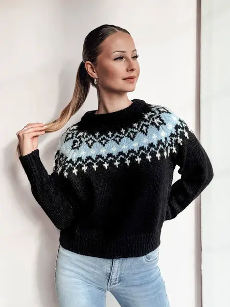 Dámsky sveter SKADOVA čierny