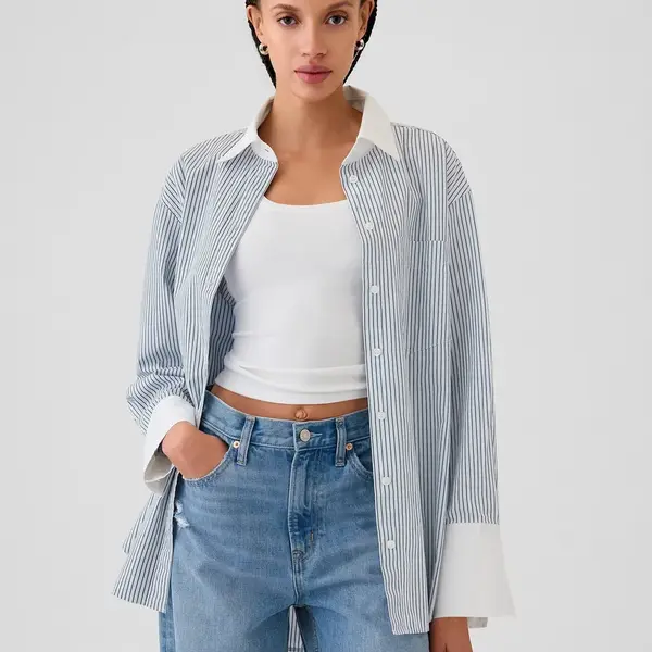 GAP Poplin Oversize Shirt Big Shirt - Women's