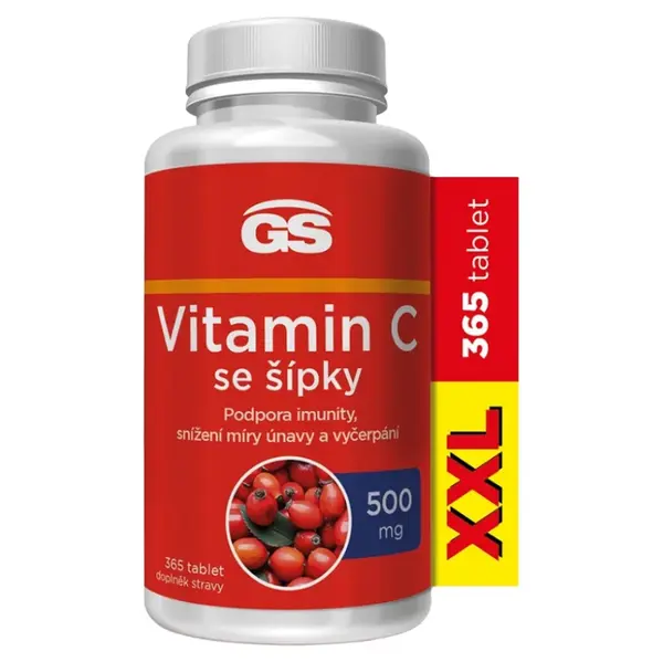 GS Vitamín C500 so šípkami XXL 365 tabliet
