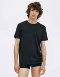 Organic Basics True Crewneck Tee 3-Pack Black / Black / Black L