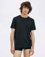 Organic Basics True Crewneck Tee 3-Pack Black / Black / Black L