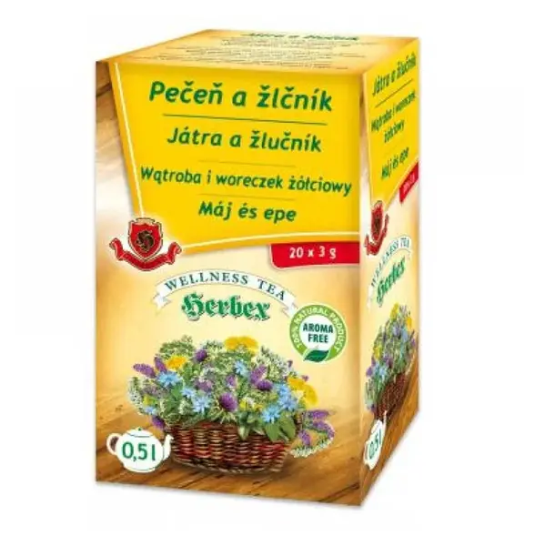 HERBEX Pečeň a žlčník 20x3 g