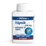 MEDPHARMA Vápnik 600 mg + vitamín D3 67 kapsúl