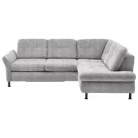 Beldomo Style ROHOVÁ SEDAČKA, textil, světle šedá