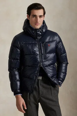 Bunda Polo Ralph Lauren tmavomodrá barva, zimní, 710968281
