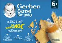 GERBER Cereal mliečko s kašou sušienkové
