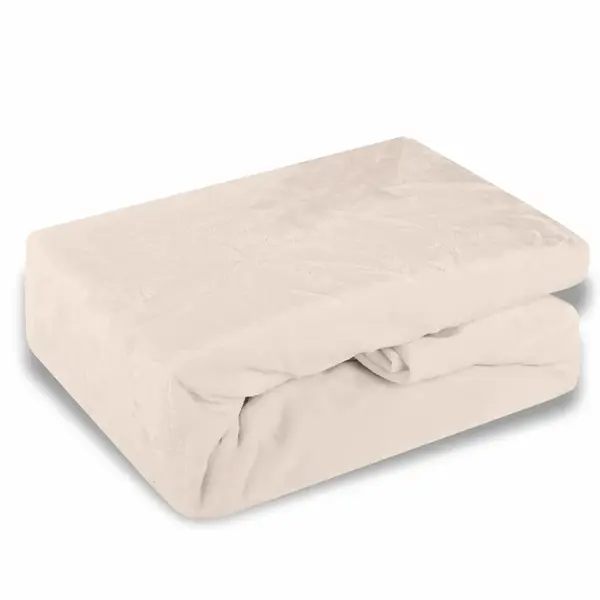 Plachta posteľná z mikroplyšu krémová EMI Plachta 180x200 cm