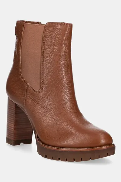 Kožené členkové topánky Lauren Ralph Lauren Layne