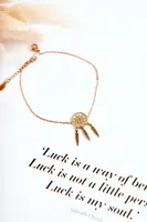 Glam Chic Náramok Na Nohu Zlatý Lovčí Snov