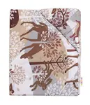 Bavlnené prestieradlo, Wild animals, hnedé