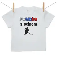 Boodyy Tričko s krátkym rukávom Fandím s ocinom 140 (9-10 rokov)