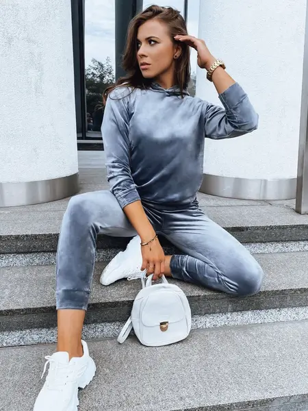Dámský vélurový set SO COMFY Barva grafitová DSTREET
