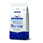 MONGE Natural Superpremium Medium Puppy 3kg krmivo s kuracím pre šteňatá stredných plemien