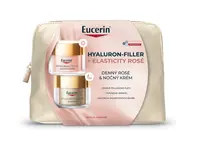 Eucerin Vianočná taštička HYALURON-FILLER + ELASTICITY Denný krém ROSÉ + Nočný krém