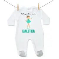 Boodyy Overal Keď vyrastiem budem baletka 62 (2-4 mesiace)