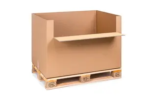 10 ks - Přepravní EUROBOX 1200x800x800 5VVL s výklopným čelem