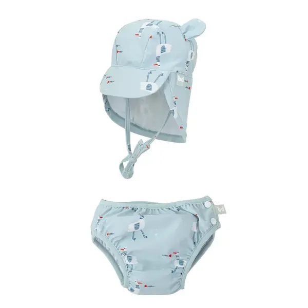 Detské plavky s klobúčikom BIMBIDREAMS Gavina s UVP 50+