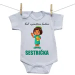 Boodyy Body s krátkym rukávom Keď vyrastiem budem sestrička 86 (12-18 mesiacov)