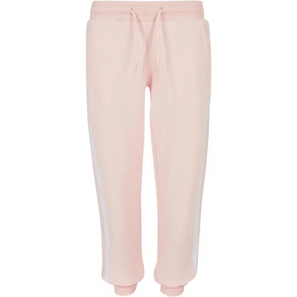 Girls' College Contrast Sweatpants Pink/White/Pink