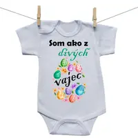 Boodyy Body s krátkym rukávom Som ako z divých vajec 80 (9-12 mesiacov)