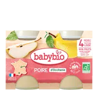 BABYBIO Príkrm hruška Williams (2x 130 g)