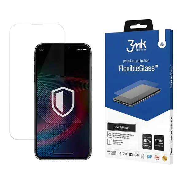 Ochranné hybridné sklo 3mk FlexibleGlass pre Apple iPhone 14 Plus/iPhone 14 Pro Max - Transparentná H22703