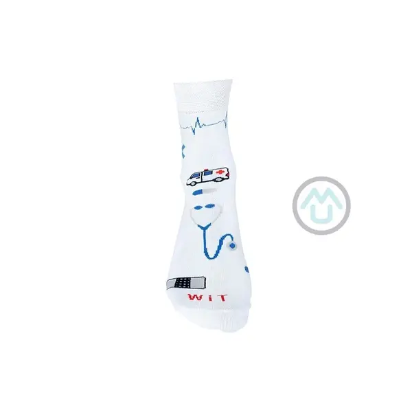 Biele ponožky ZDRAVOTNÍCTVO 43-46