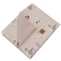 Deka bavlnená s podšívkou VELVET My farm Powder pink 100x80 cm