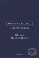 O duchu zákonů II (Obrana Ducha zákonů) - Charles Montesquieu - kniha z kategorie Filozofie