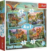 Jedineční dinosauři 4v1 - puzzle z kategorie Maxi dílky