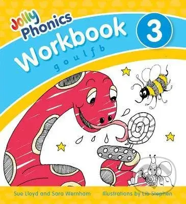 Jolly Phonics - Workbook 3 (in Precursive Letters (British English edition)) - Sue Lloyd, Sara Wernham, Lib Stephen (ilustrátor)