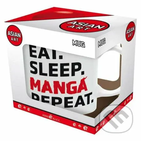 Eat, Sleep, Manga, Repeat keramický Hrnček 320 ml