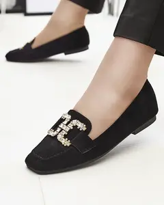 Resti Women's black moccasins Jaorica- Footwear