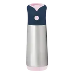 B.BOX Termoska na pitie so slamkou - indigo/ružová