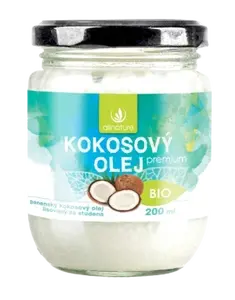 ALLNATURE Kokosový olej panenský BIO 200 ml