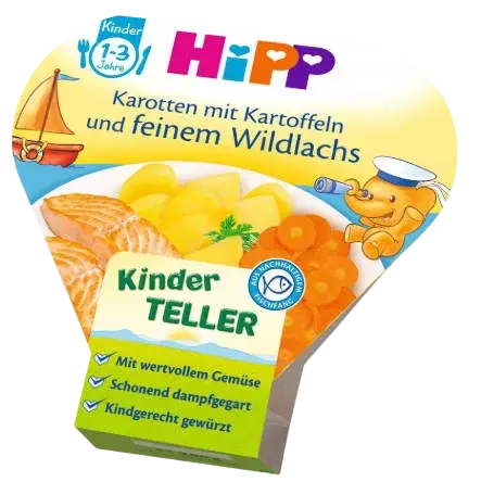 HIPP Zemiaky so zeleninou a jemným lososom 250 g