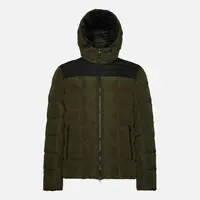 Dark green men's jacket Geox Magnete Hoojkt - Men