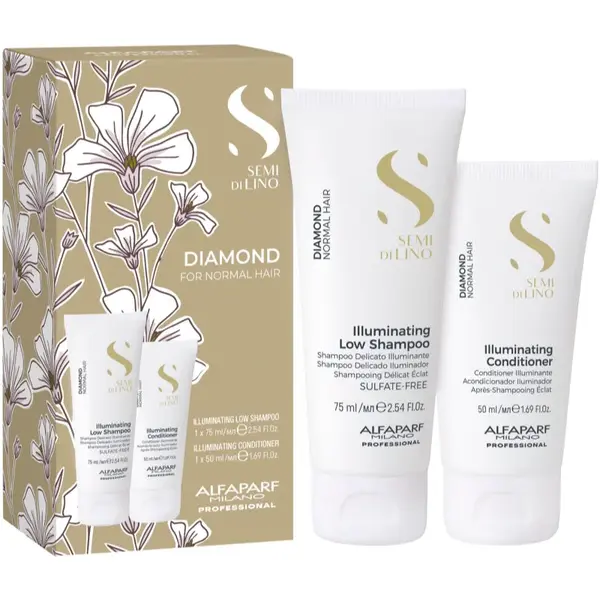 Alfaparf Milano Semi di Lino Diamond Minisize Kit cestovná sada pre žiarivý lesk