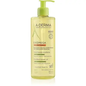 A-Derma Exomega Control Emollient shower oil zvláčňujúci sprchový plej pre suchú až atopickú pokožku 500 ml