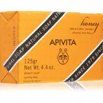 Apivita Natural Soap Honey čistiace tuhé mydlo 125 g