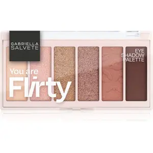 Gabriella Salvete Eyeshadow 6 Shades Palette paletka očných tieňov odtieň You are Flirty 12 g