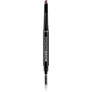 Revolution Relove Power Brow ceruzka na obočie s kefkou odtieň Dark Brown 0,3 g