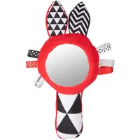 Canpol babies Sensory kontrastná pískacia hračka so zrkadielkom 0m+ 1 ks