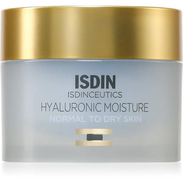 ISDIN Isdinceutics Hyaluronic Moisture Normal To Dry Skin Ceram denný krém pre normálnu a suchú pleť plniteľný 50 g