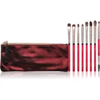 NABLA Cosmetics Ruby sada štetcov na líčenie očí s puzdrom