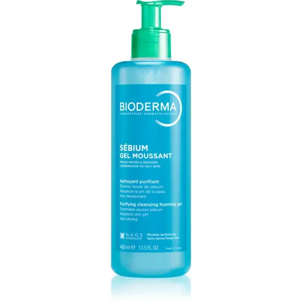 Bioderma Sébium Gel Moussant čistiaci gél pre mastnú a zmiešanú pleť 400 ml